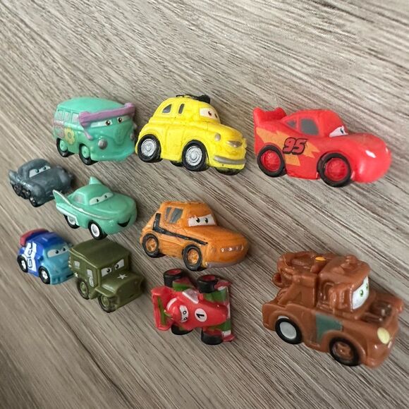 Disney Pixar Cars Squinkies - set of 10 with shells - Picture 3 of 4